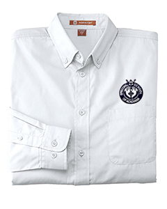  Long Sleeve Button-Down Poplin Shirt 