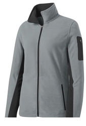 Port Authority® Ladies Summit Fleece Full-Zip Jacket - Frost Grey 