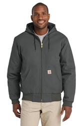 Carhartt Quilted-Flannel-Lined Duck Active Jac 