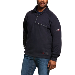 Navy FR Rev 1/4 Zip Top 