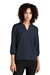 MERCER+METTLE Women's Stretch Crepe 3/4-Sleeve Blouse - MM2011-ABO