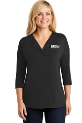 Port Authority Ladies Concept 3/4-Sleeve Soft Split Neck Top 