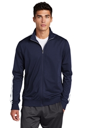 Sport-Tek Tricot Sleeve Stripe Track Jacket 