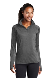 Sport-Tek Womens Sport-Wick Stretch 1/4-Zip Pullover 