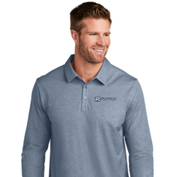 TravisMathew Oceanside Heather Long Sleeve Polo 